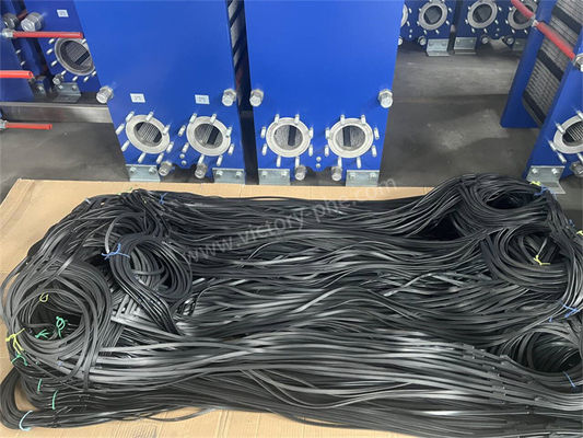 रबर प्लास्टिक एक्सचेंजर गास्केट प्रकार NBR HNBR EPDM सामग्री